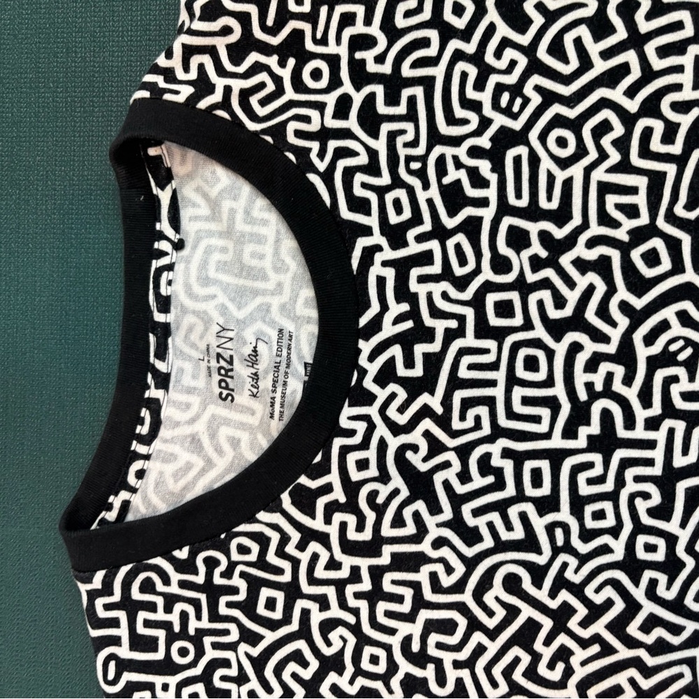 SPRZNY MOMA Special edition Black and White Patterned Men's Shirt - Picture 2 of 6